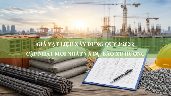 Giá vật liệu xây dựng quý 3/2026: Cập nhật mới nhất và dự báo xu hướng